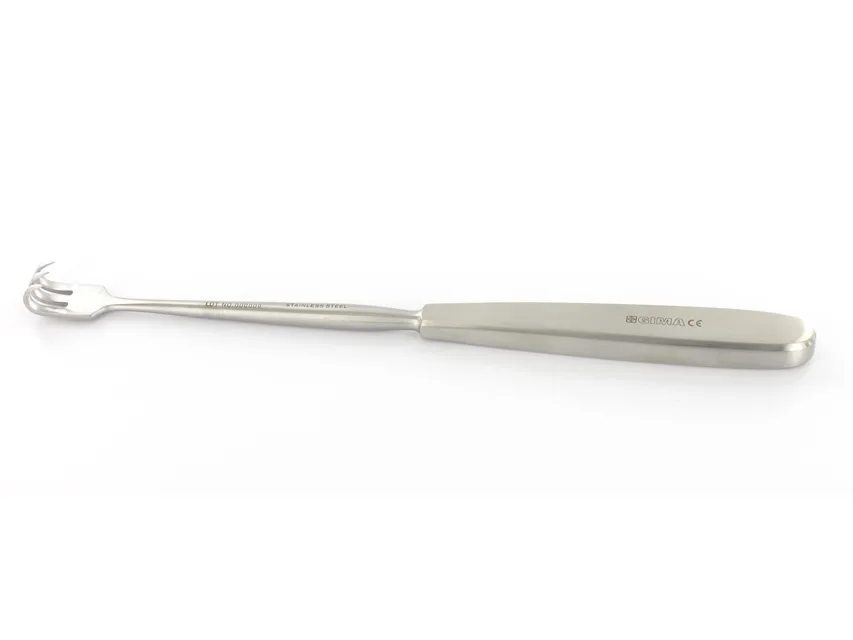Retractor Volkmann 3 dinți ascuți - 22 cm