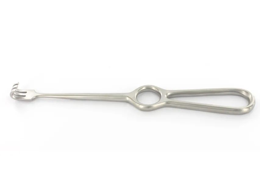 Retractor Volkmann 3 dinți obtuzi - 22 cm