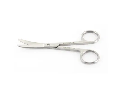 Foarfece curbe obtuz/obtuz - 11.5 cm