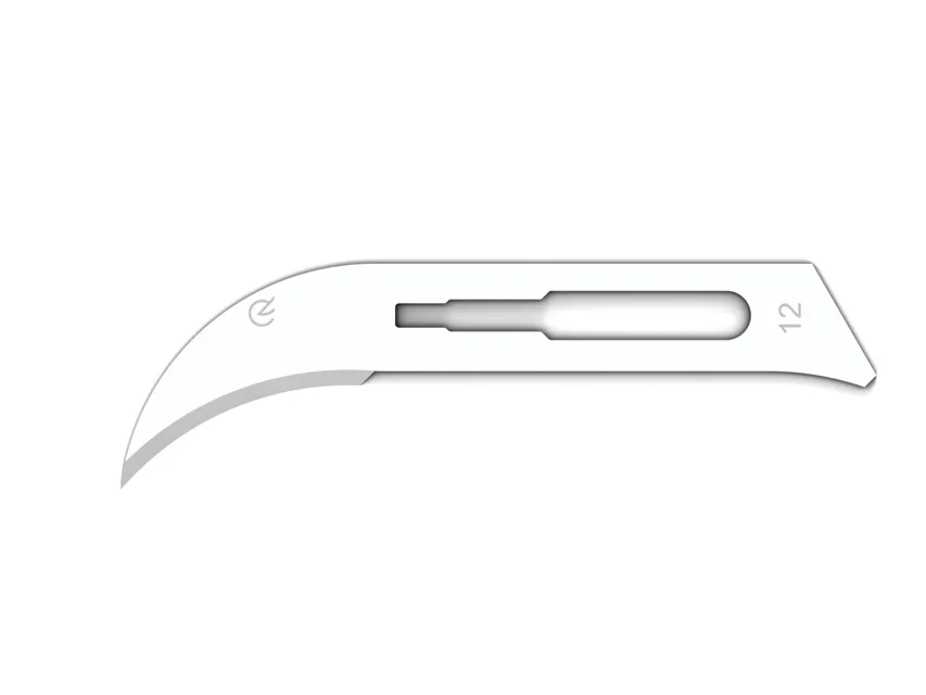Lame bisturiu CARBON STEEL N. 12 - sterile