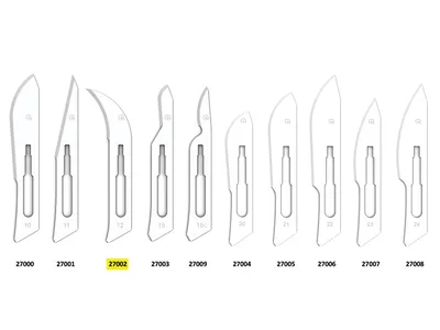 Lame bisturiu CARBON STEEL N. 12 - sterile