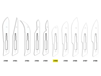 Lame chirurgicale Carbon Steel N. 20 - sterile