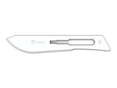 Lame chirurgicale din oțel inoxidabil nr. 10 - sterile