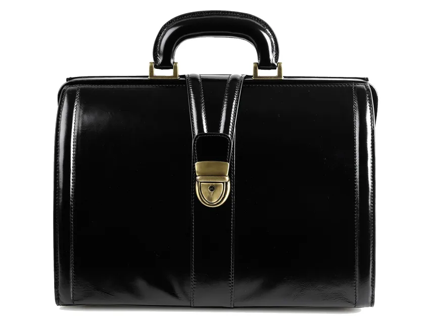 Valigetta Prime Leather Medical Bag - negru
