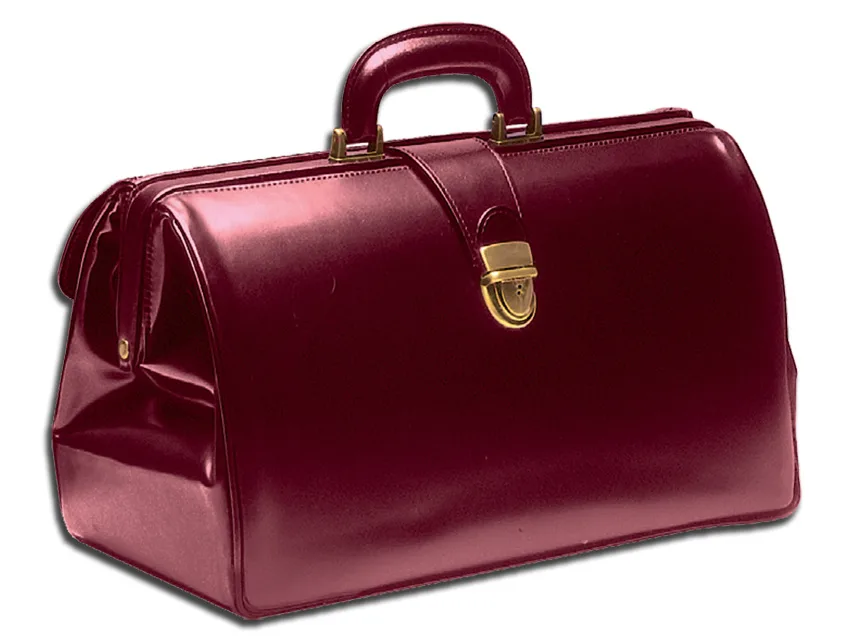 Geantă medicală "SUPER TEXAS LEATHER" - bordeaux