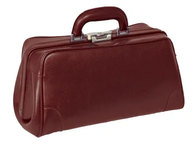 Geanta medicala piele naturala Florida - burgundy