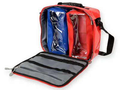 Geantă CUBO BAG PVC cu acoperire - roșie
