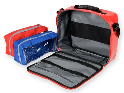 Geantă CUBO BAG PVC cu acoperire - roșie