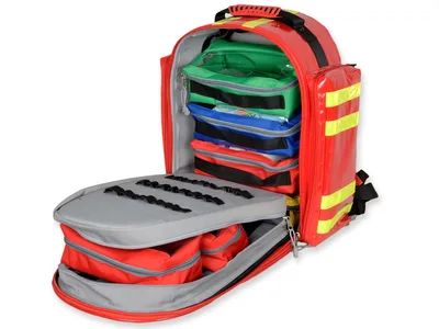 Rucsac medical - LOGIC 2 - GIMA - polyester + PVC - rosu
