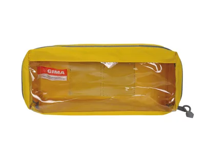 Geantă dreptunghiulară E2 cu fereastră - galbenă