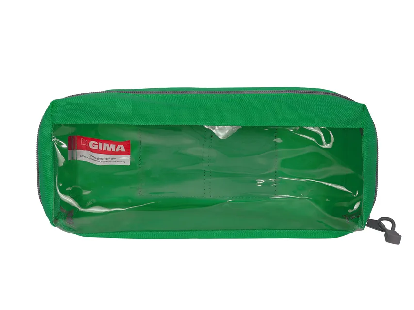 Geantă dreptunghiulară E2 cu fereastră - verde
