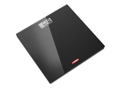 Cântar digital din sticlă - negru