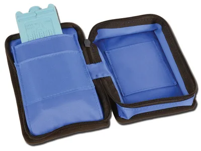 Geantă diabetică mini goală - nylon albastru