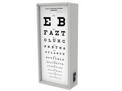 Tablă optometrică iluminată ARMAGNAC 5 m