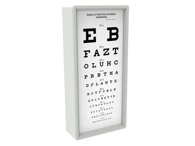 Tablă optometrică iluminată ARMAGNAC 5 m