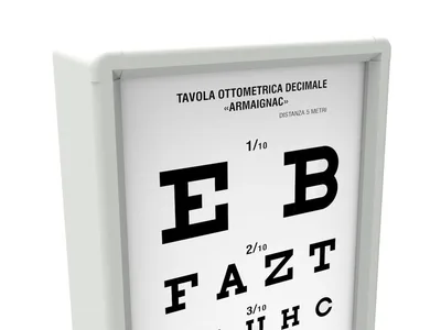 Tablă optometrică iluminată ARMAGNAC 5 m
