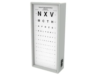 Tablă oftalmologică iluminată MONOYER 3 m