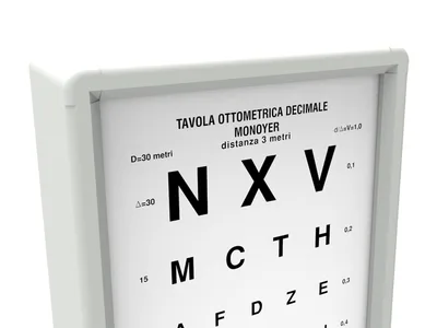 Tablă oftalmologică iluminată MONOYER 3 m