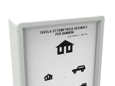 Tablă optometrică iluminată pentru copii 3 m
