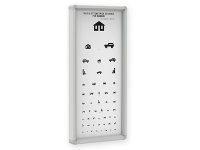 Tablă optometrică pentru copii - 3 m - neils luminată