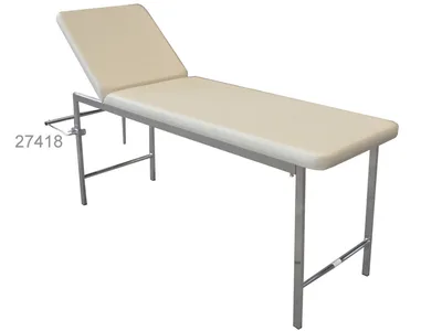 Pat de examinare clasic - cromat - bej