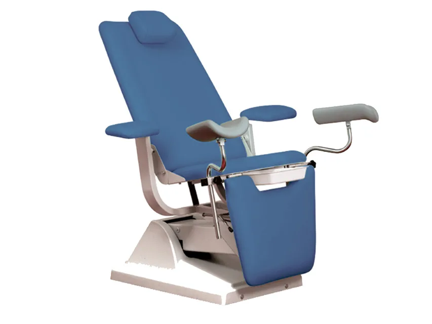 Scaun ginecologic GYNEX cu suport rola hârtie - albastru deschis