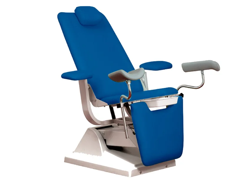 Scaun ginecologic GYNEX cu suport pentru role - albastru