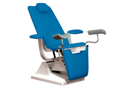 Scaun ginecologic GYNEX cu suport role - metal albastru marin