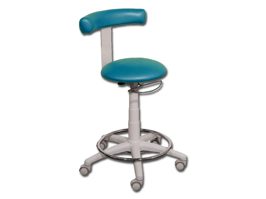 Scaun cu inel - metal albastru marin