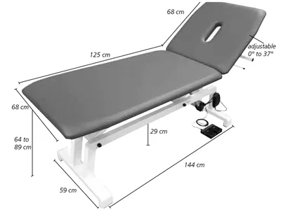 Masă de tratament cu înălțime reglabilă electric - culoare la cerere