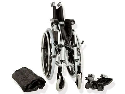 Scaun cu rotile deluxe - Aluminiu