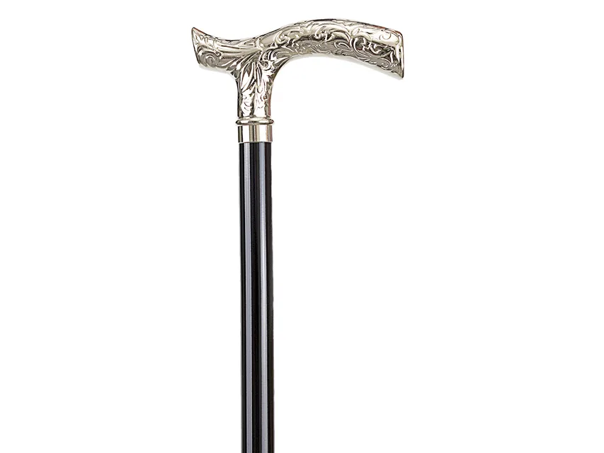 Leonardo wood stick - mâner metalic gravat tip "T"