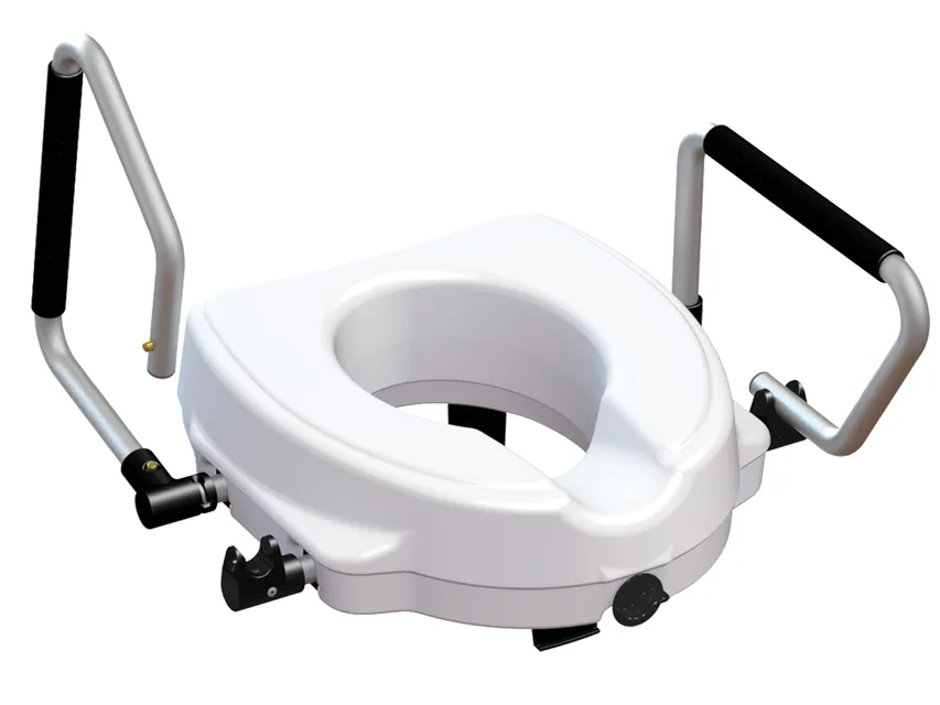 Scaun ridicat pentru WC cu braț rabatabil - înălțime 12,5 cm