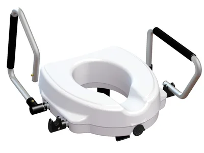 Scaun ridicat pentru WC cu braț rabatabil - înălțime 12,5 cm