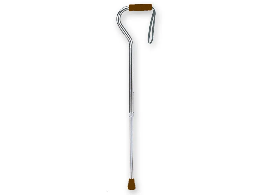 Baston din aluminiu - mâner curbat - bronz