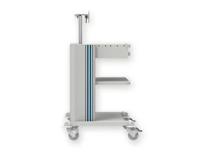 Pro cart - 2 rafturi, tastatura, suport monitor