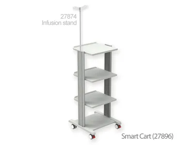 Cărucior Smart - 3 rafturi 40x36 cm + bază