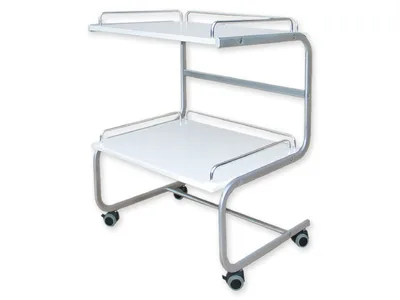 Carucior medical pentru materiale sanitare medicale