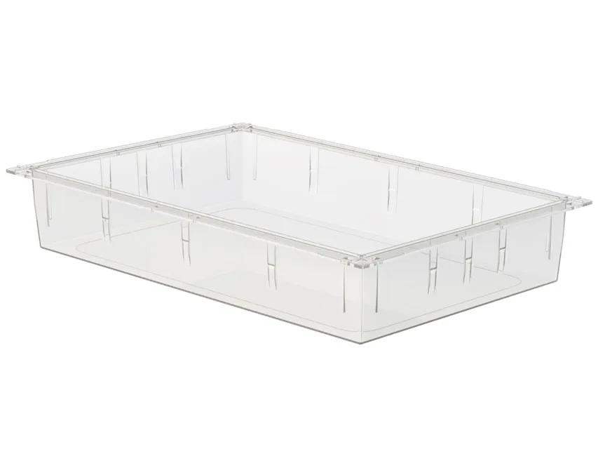 Sertar plastic transparent ISO 600x400x100 mm - închis