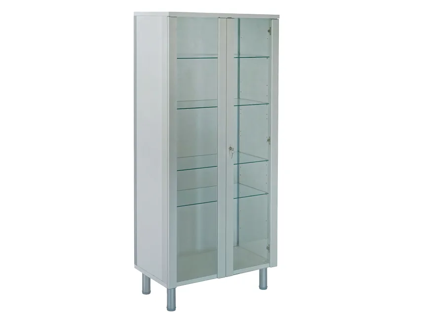 Dulap de stocare multifuncțional - gri deschis