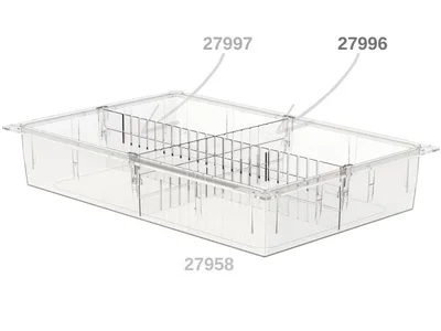 Separator 400x100 mm pentru sertar ISO