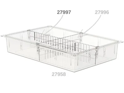 Separator 600x100 mm pentru sertar ISO