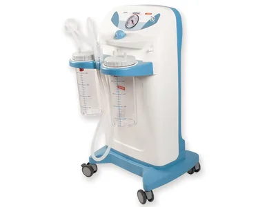 Unitate de aspirație HOSPI PLUS Full cu 2 recipiente de 4 l, 230V și pedală