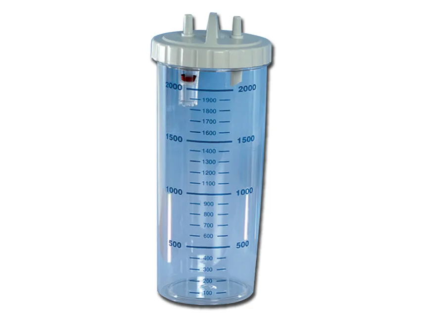Sticlă 2 l cu capac - autoclavabilă 121°