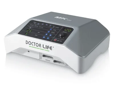 Dispozitiv de masaj cu compresie profesional doctor LIFE MK400 cu 2 mansete de picioare