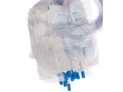 Sac de urină 2000 cc - tub 90 cm - cu supapă de nenreturn/evacuare