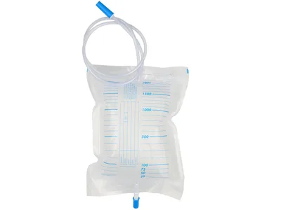Sac pentru urină 2000 cc - tub 130 cm - cu supapă anti-retur/evacuare