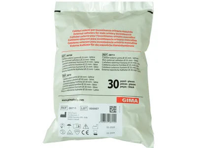 Cateter extern pentru bărbați - latex diametru 35 mm