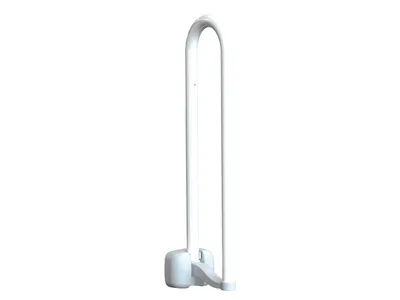 Bară de sprijin WC în formă de U din oțel vopsit în praf - 70 cm