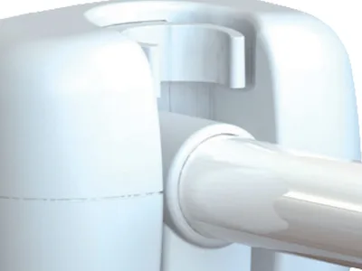 Bară de sprijin WC în formă de U din oțel vopsit în praf - 70 cm